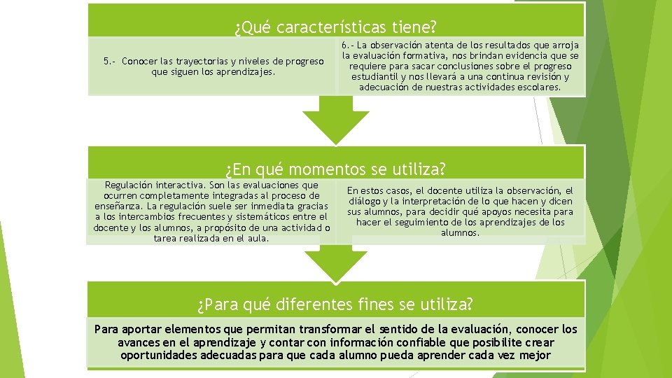 ¿Qué características tiene? 5. - Conocer las trayectorias y niveles de progreso que siguen