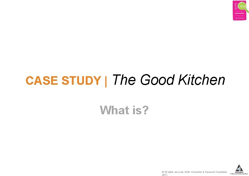 the good kitchen case study