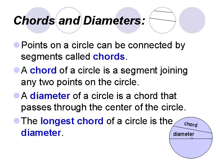 Circles Lesson 10 1 Definition The set of