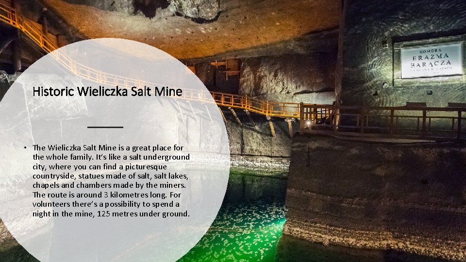 Historic Wieliczka Salt Mine • The Wieliczka Salt Mine is a great place for