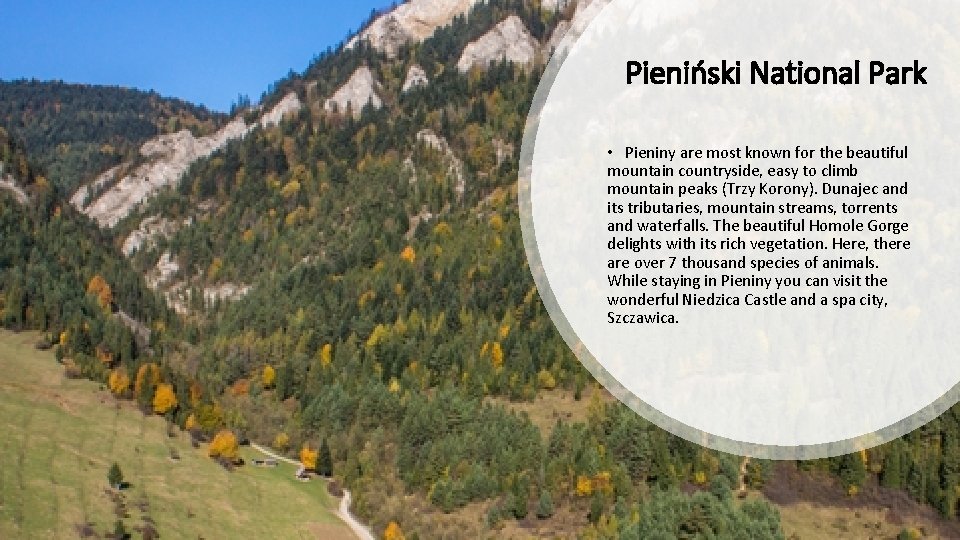 Pieniński National Park • Pieniny are most known for the beautiful mountain countryside, easy