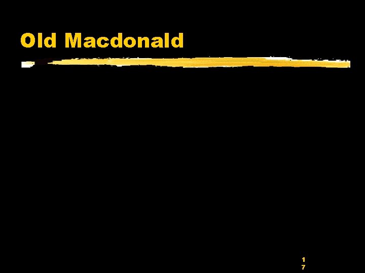 Old Macdonald 1 7 