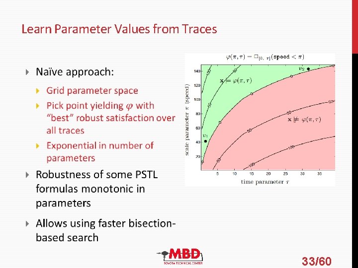 Learn Parameter Values from Traces 33/60 Learn Parameter Values from Traces 33/60