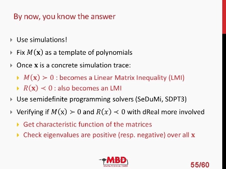By now, you know the answer 55/60 By now, you know the answer 55/60