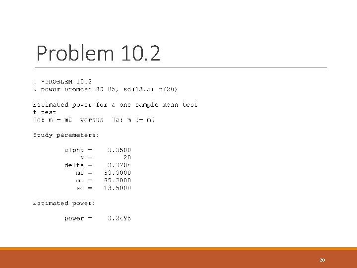 Problem 10. 2 20 Problem 10. 2 20