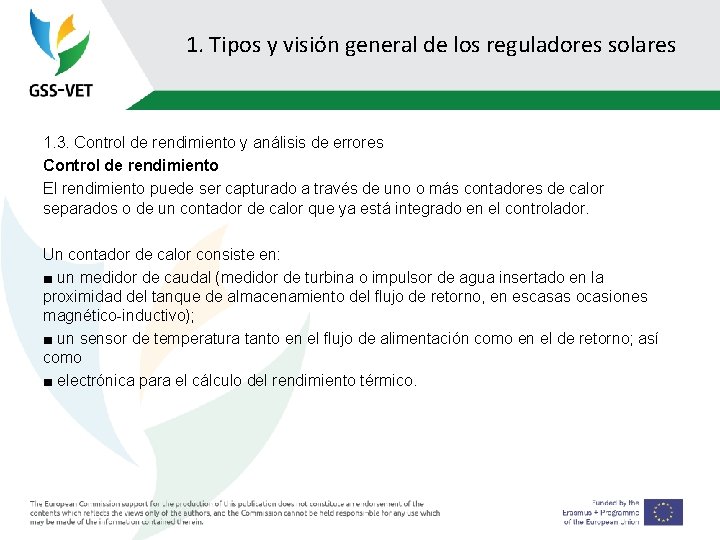 1. Tipos y visión general de los reguladores solares 1. 3. Control de rendimiento