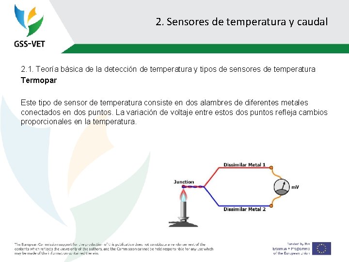 2. Sensores de temperatura y caudal 2. 1. Teoría básica de la detección de