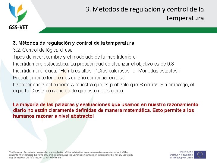 3. Métodos de regulación y control de la temperatura 3. 2. Control de lógica