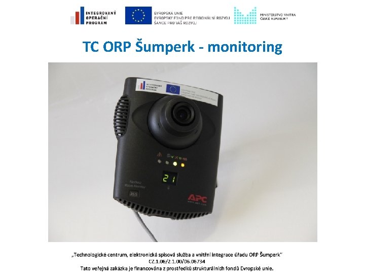 TC ORP Šumperk - monitoring 