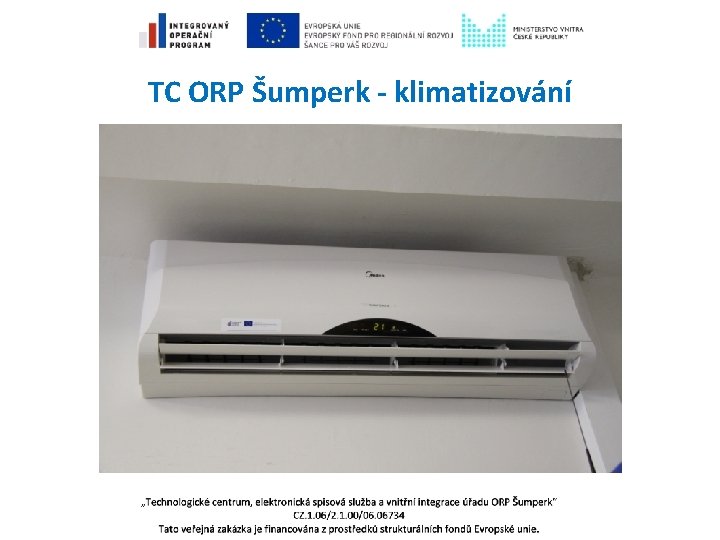 TC ORP Šumperk - klimatizování 