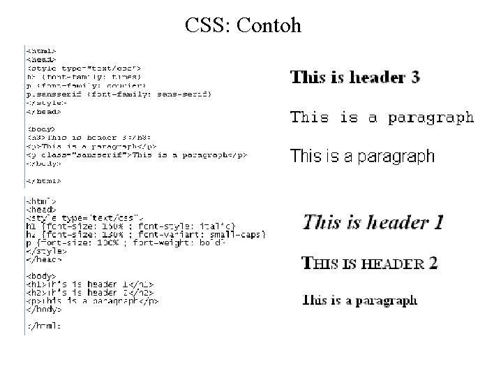 CSS: Contoh 