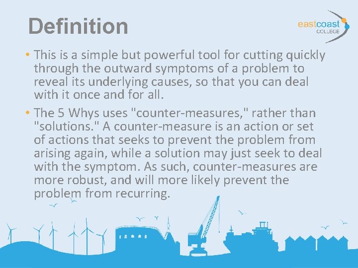 Definition • This is a simple but powerful tool for cutting quickly through the Definition • This is a simple but powerful tool for cutting quickly through the
