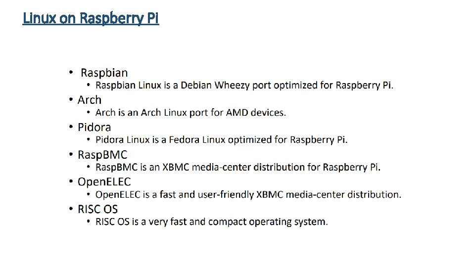 Linux on Raspberry Pi 