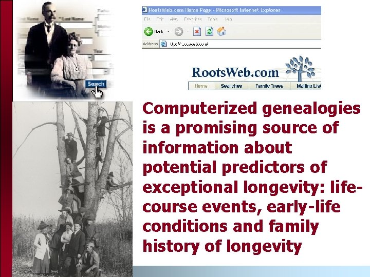 Computerized genealogies is a promising source of information about potential predictors of exceptional longevity: