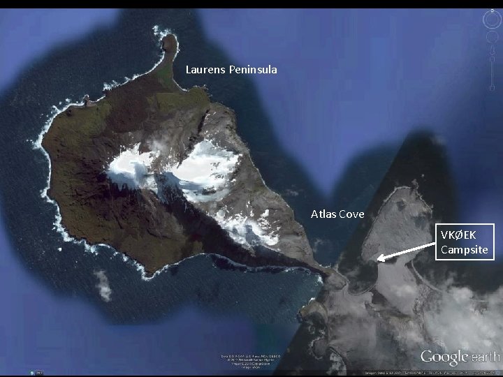 Laurens Peninsula Atlas Cove VKØEK Campsite 