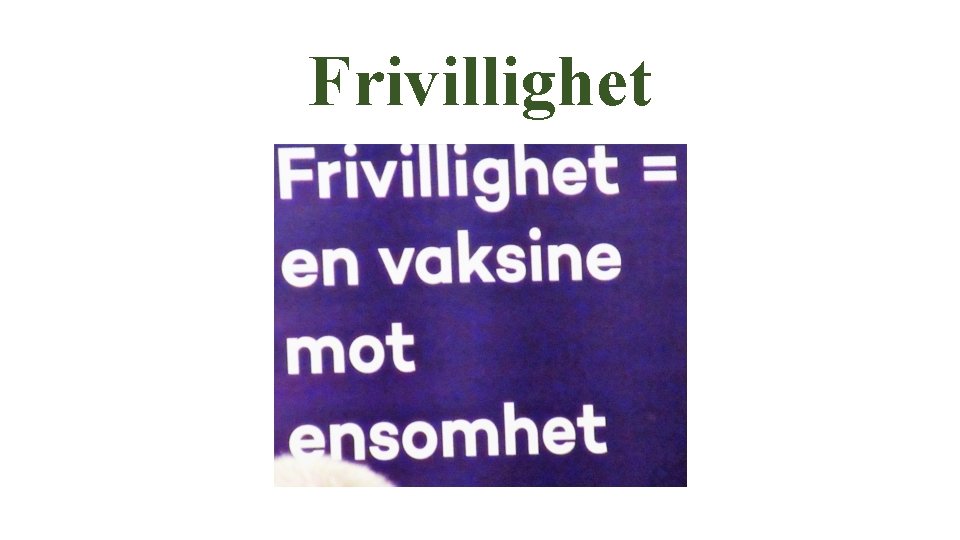 Frivillighet 