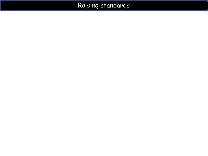 Raising standards 