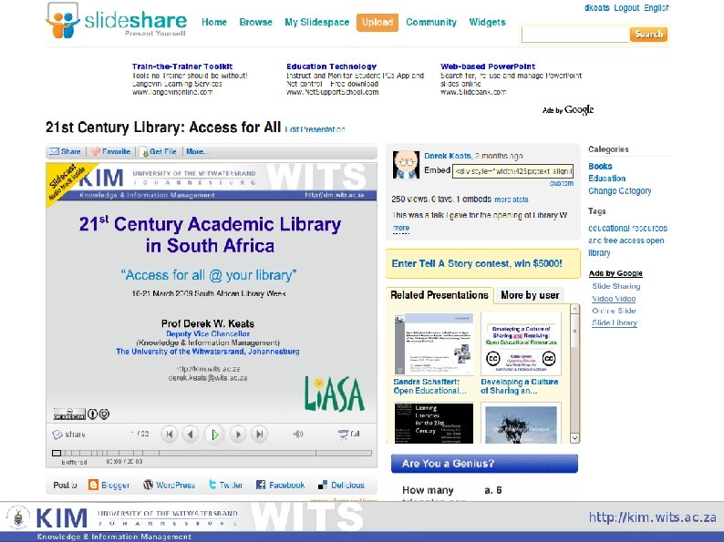 Archive and reuse of conference presentations How collaboration