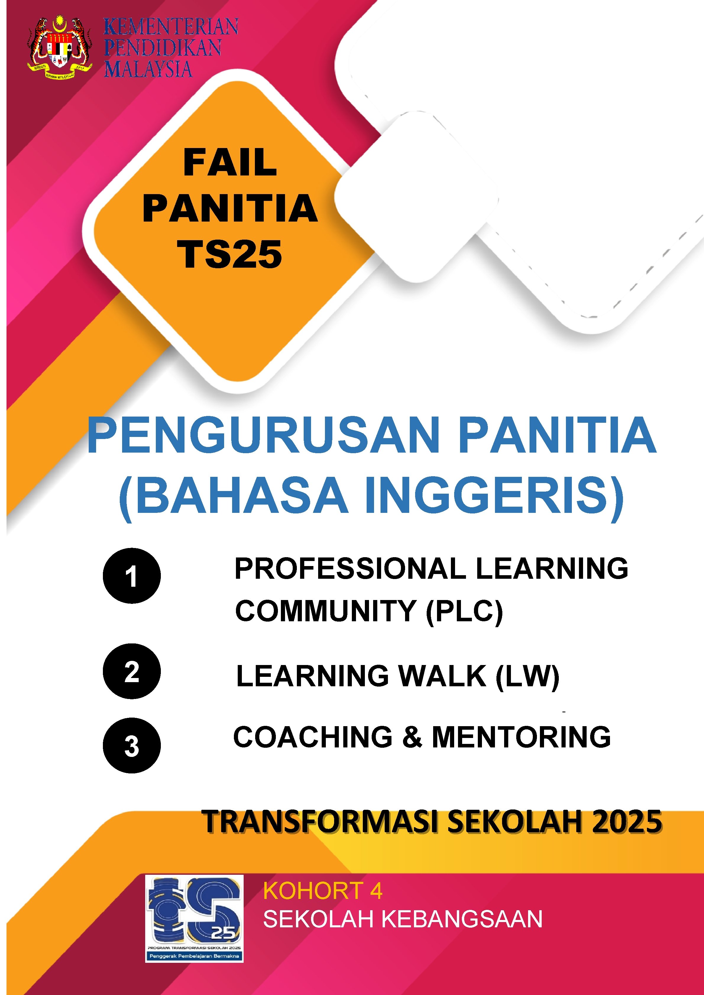 FAIL PANITIA TS 25 PENGURUSAN PANITIA (BAHASA INGGERIS) 1 PROFESSIONAL LEARNING COMMUNITY (PLC) 2