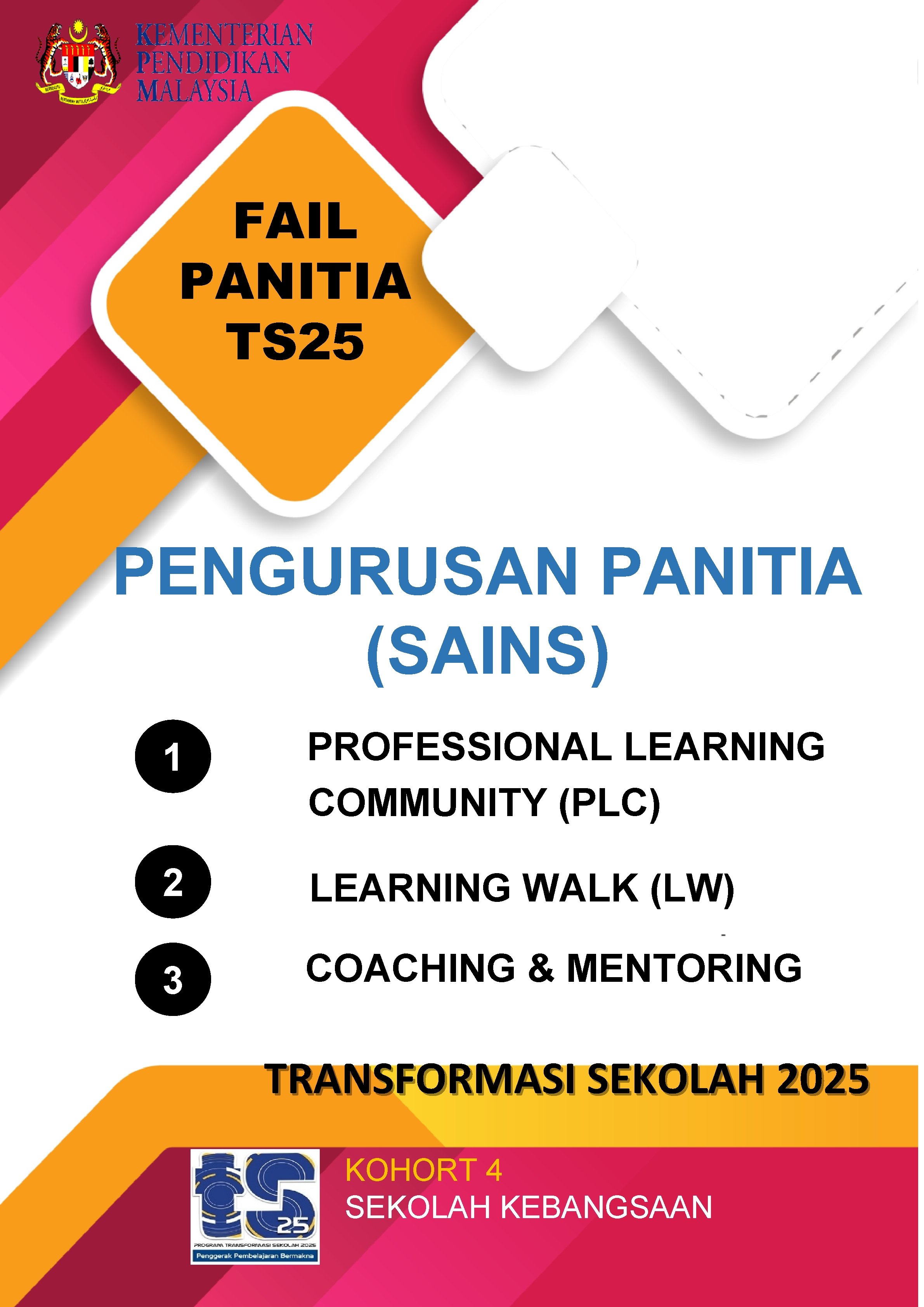 FAIL PANITIA TS 25 PENGURUSAN PANITIA (SAINS) 1 PROFESSIONAL LEARNING COMMUNITY (PLC) 2 LEARNING