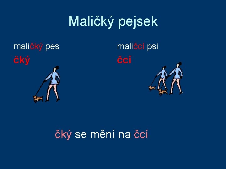 Maličký pejsek maličký pes maličcí psi čký čcí čký se mění na čcí Maličký pejsek maličký pes maličcí psi čký čcí čký se mění na čcí