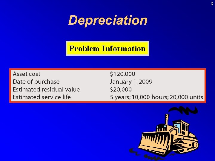 8 Depreciation Problem Information 