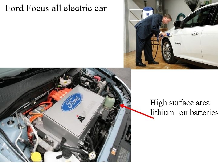 Ford Focus all electric car High surface area lithium ion batteries 