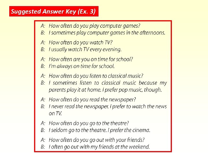 Suggested Answer Key (Ex. 3) 