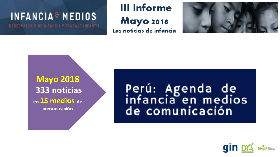 III Informe Mayo 2018 Las noticias de infancia Mayo 2018 333 noticias en 15 III Informe Mayo 2018 Las noticias de infancia Mayo 2018 333 noticias en 15