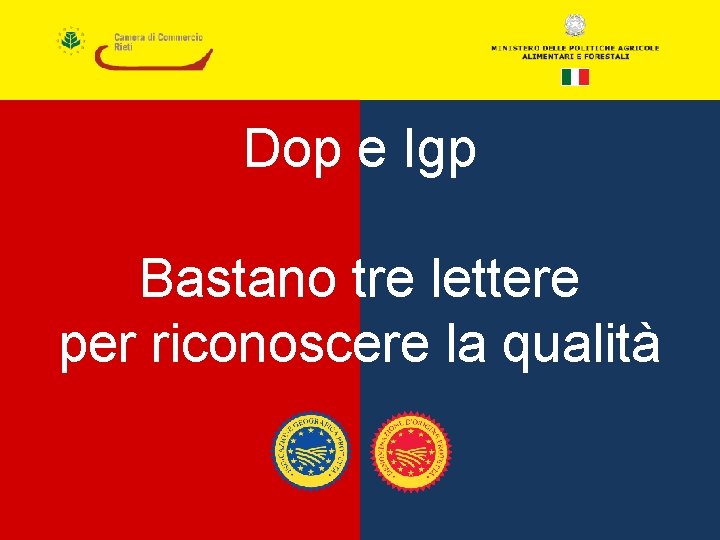 Dop e Igp Bastano tre lettere per riconoscere la qualità 