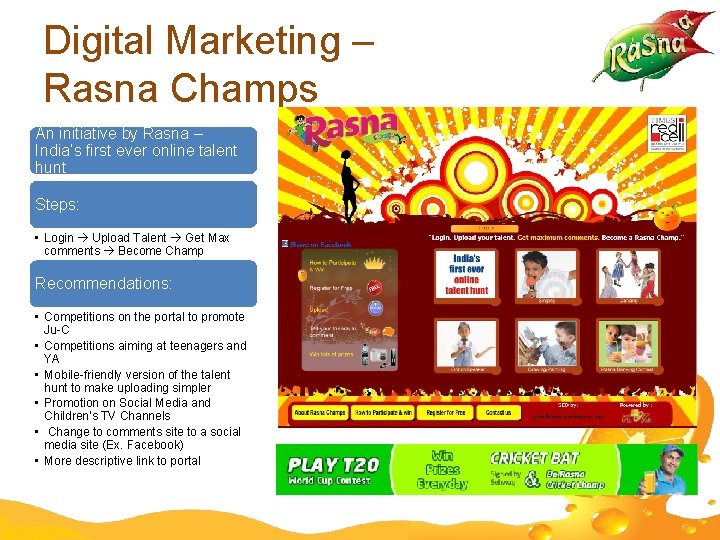 Digital Marketing – Rasna Champs An initiative by Rasna – India’s first ever online