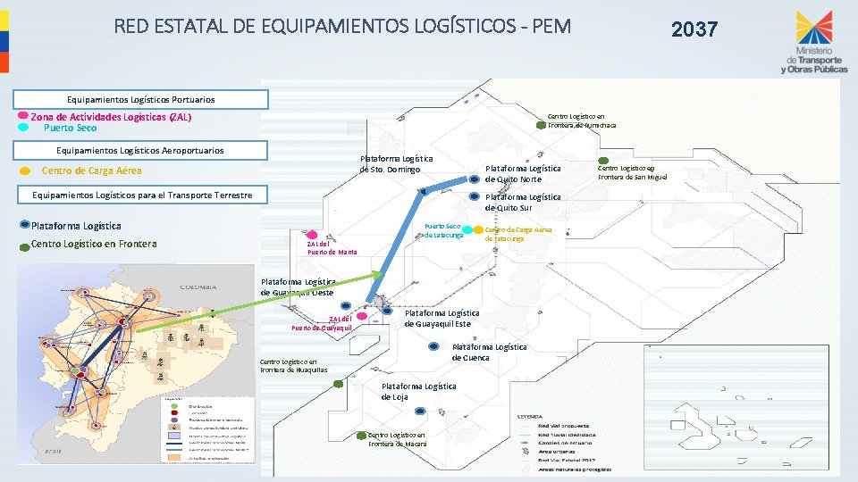 RED ESTATAL DE EQUIPAMIENTOS LOGÍSTICOS - PEM 2037 Equipamientos Logísticos Portuarios Zona de Actividades