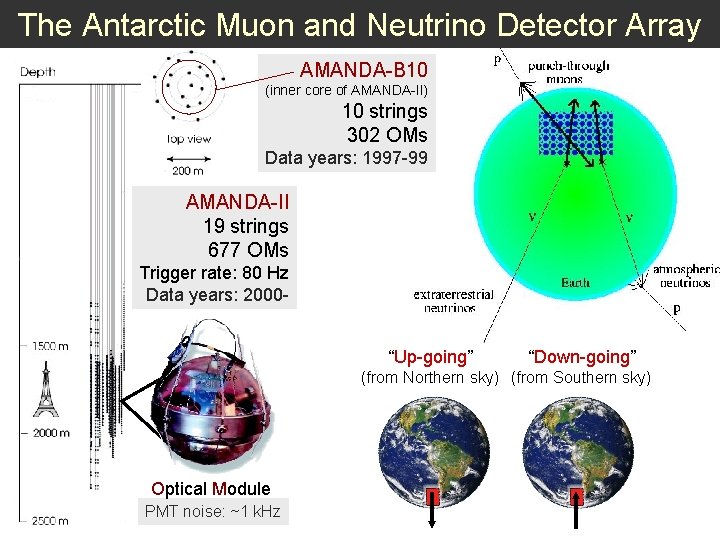 The Antarctic Muon and Neutrino Detector Array AMANDA-B 10 (inner core of AMANDA-II) 10