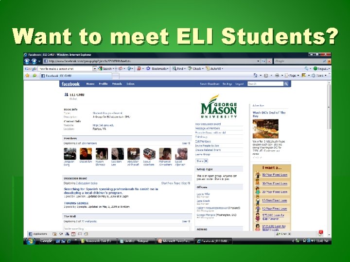 Want to meet ELI Students? 