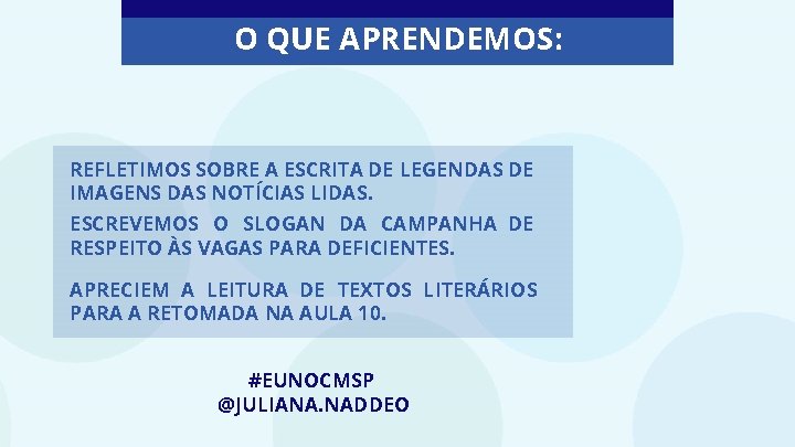 AULA 5 LEITURA DE LEGENDAS IMAGENS AULA DE
