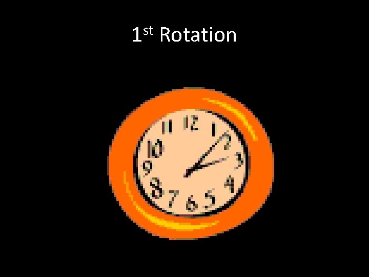 1 st Rotation 