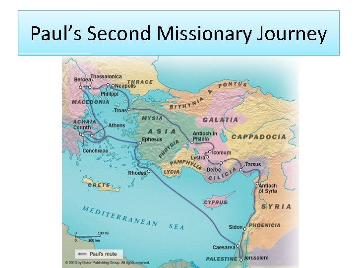 Paul’s Second Missionary Journey 