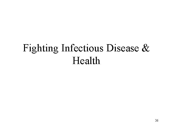 Fighting Infectious Disease & Health 36 