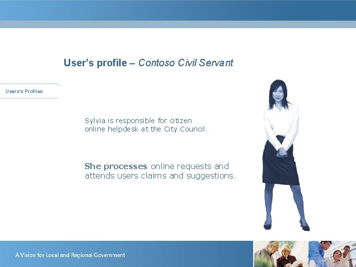 User’s profile – Contoso Civil Servant Users’s Profiles Sylvia Rens – Contoso civil servant