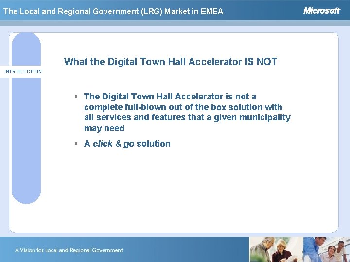 The Local and Regional Government (LRG) Market in EMEA What the Digital Town Hall