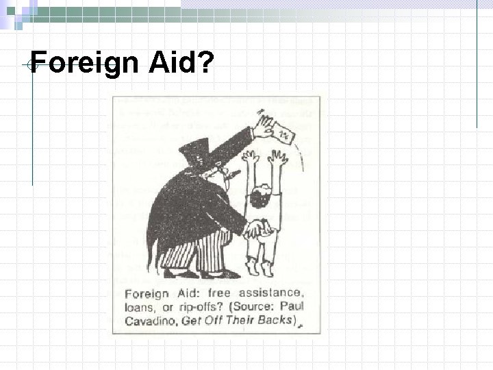 Foreign Aid? 