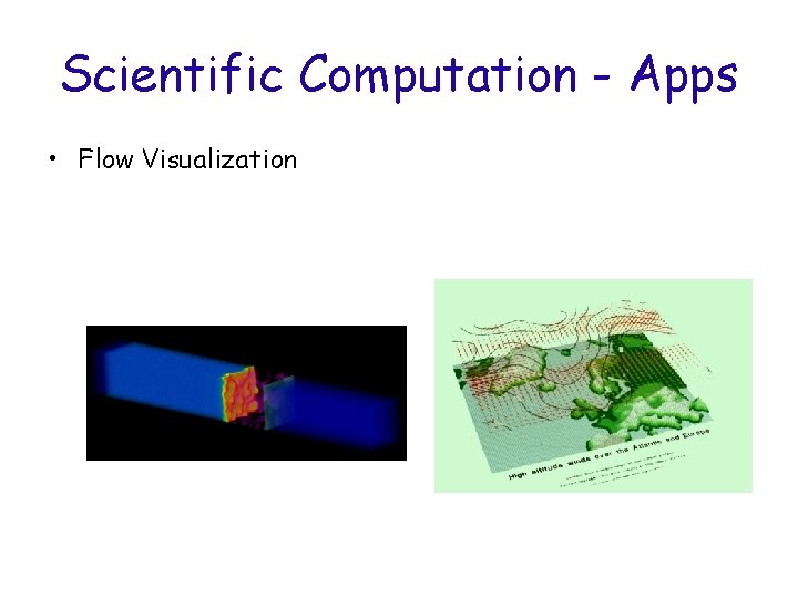 Scientific Computation - Apps • Flow Visualization 