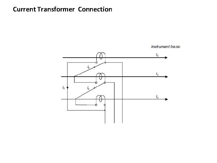 Current Transformer Connection Current Transformer Connection