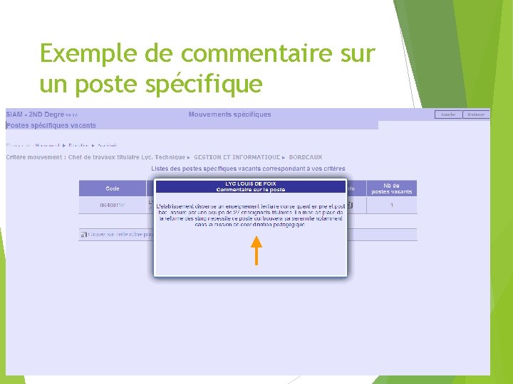 Exemple de commentaire sur un poste spécifique Cliquez en dehors du cadre pour revenir Exemple de commentaire sur un poste spécifique Cliquez en dehors du cadre pour revenir