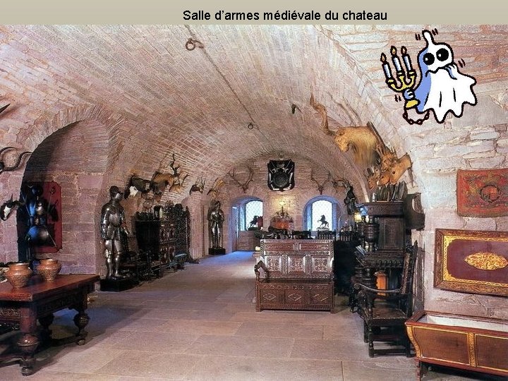 Salle d’armes médiévale du chateau 
