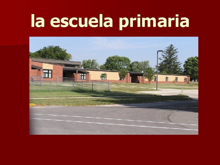 la escuela primaria 
