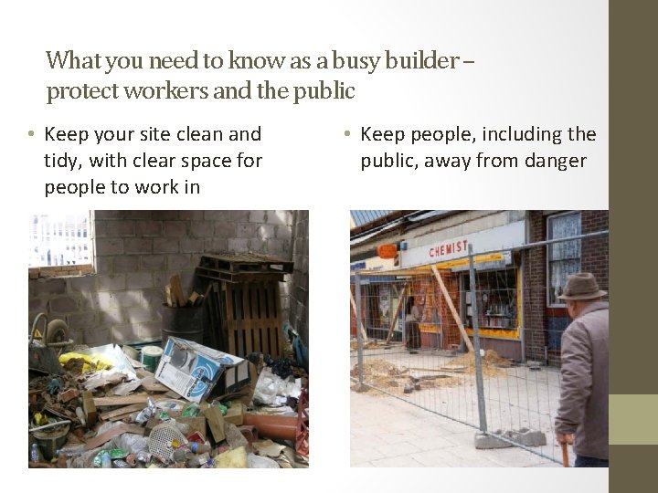 What you need to know as a busy builder – protect workers and the