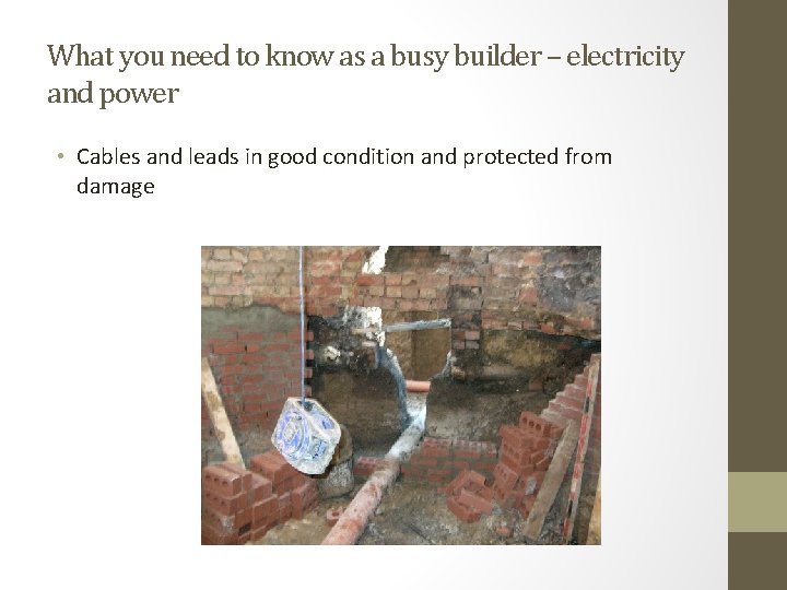 What you need to know as a busy builder – electricity and power •