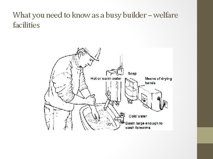 What you need to know as a busy builder – welfare facilities 