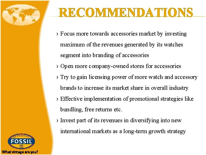 RECOMMENDATIONS › Focus more towards accessories market by investing maximum of the revenues generated